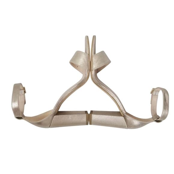 Pelle Moda High Heel Sandals Gold Sz 8 - Picture 4 of 8